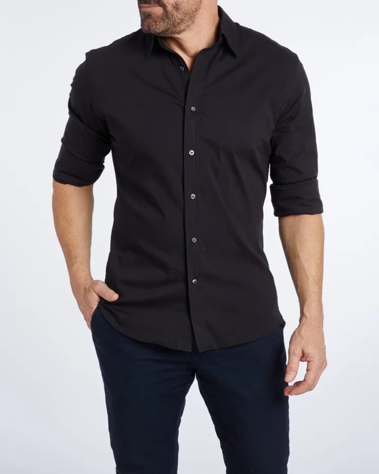 Oscar - STRETCH ZIP SHIRT (Hemd)