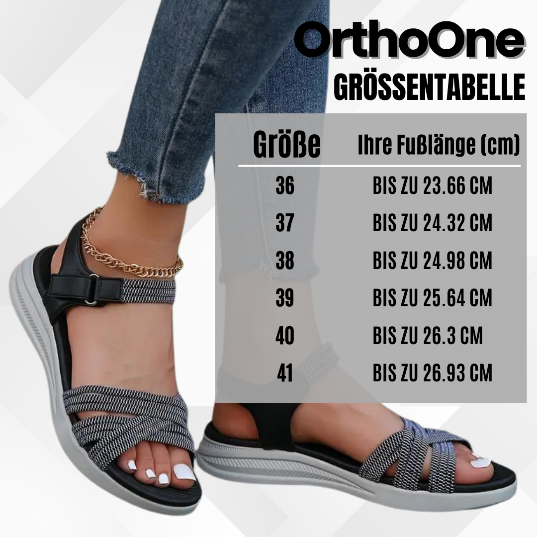 OrthoOne™ - orthopädische Schmerzlinderungs-Sandalen für maximalen Tragekomfort