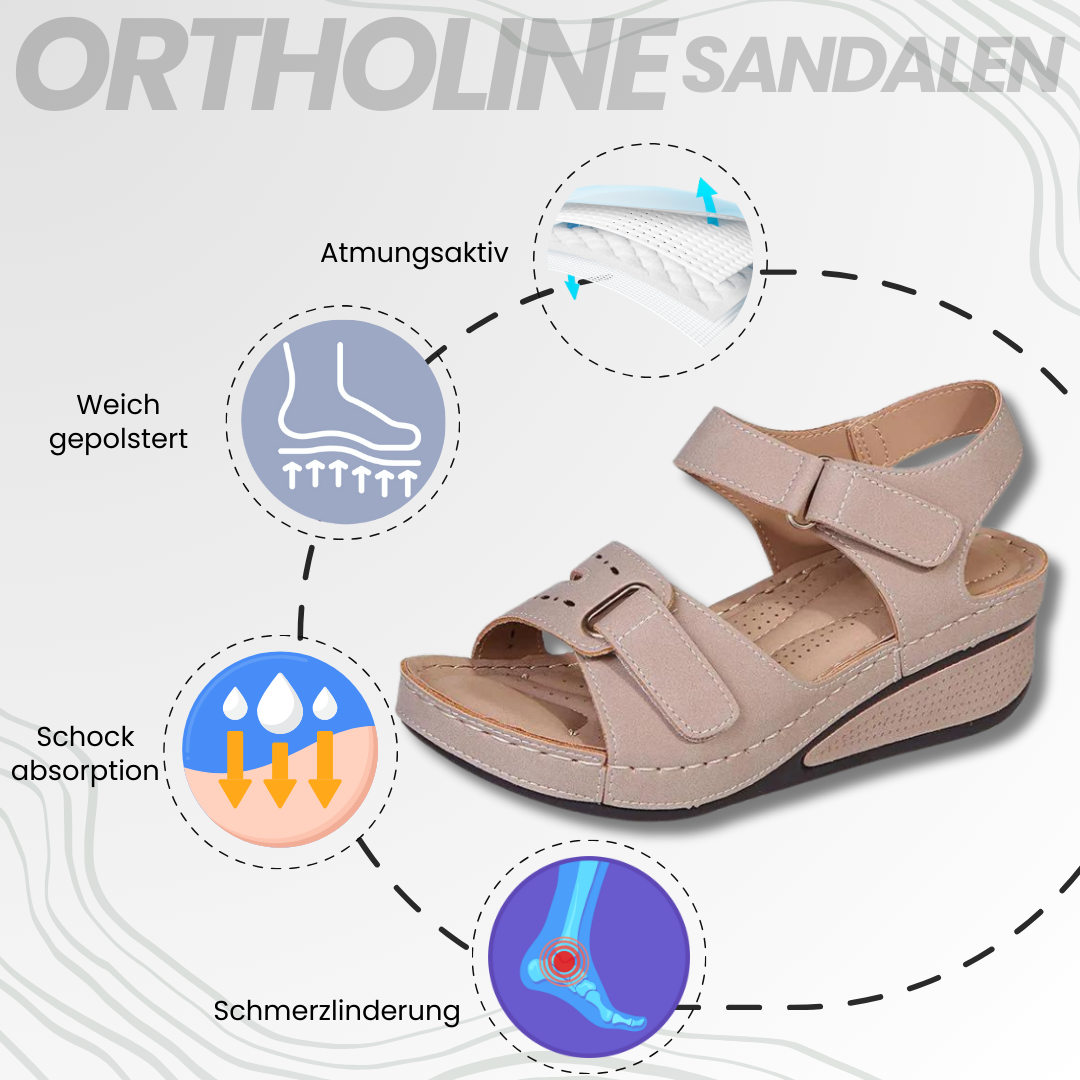 Ortholine™ - Orthopädische Sandalen für Damen mit Fußgewölbeunterstützung