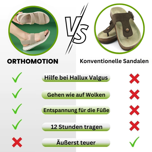 OrthoMotion™  - ergonomoische Schmerzlinderungs-Sandalen