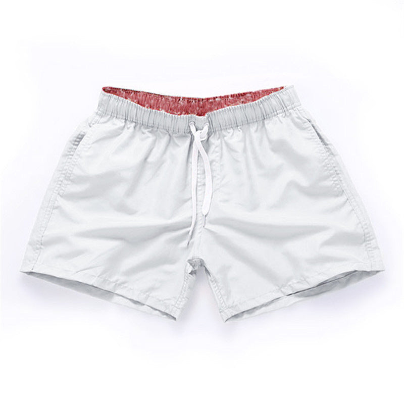 Einfarbige Strandshorts für Herren