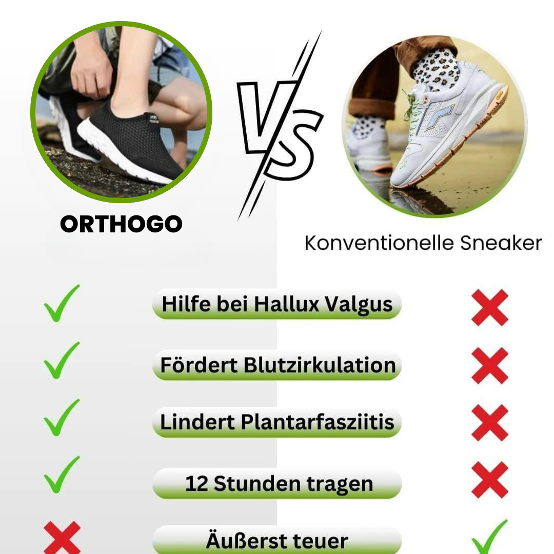 OrthoGo™ - schmerzlindernder, federleichter und wasserfester Ortho Schuh