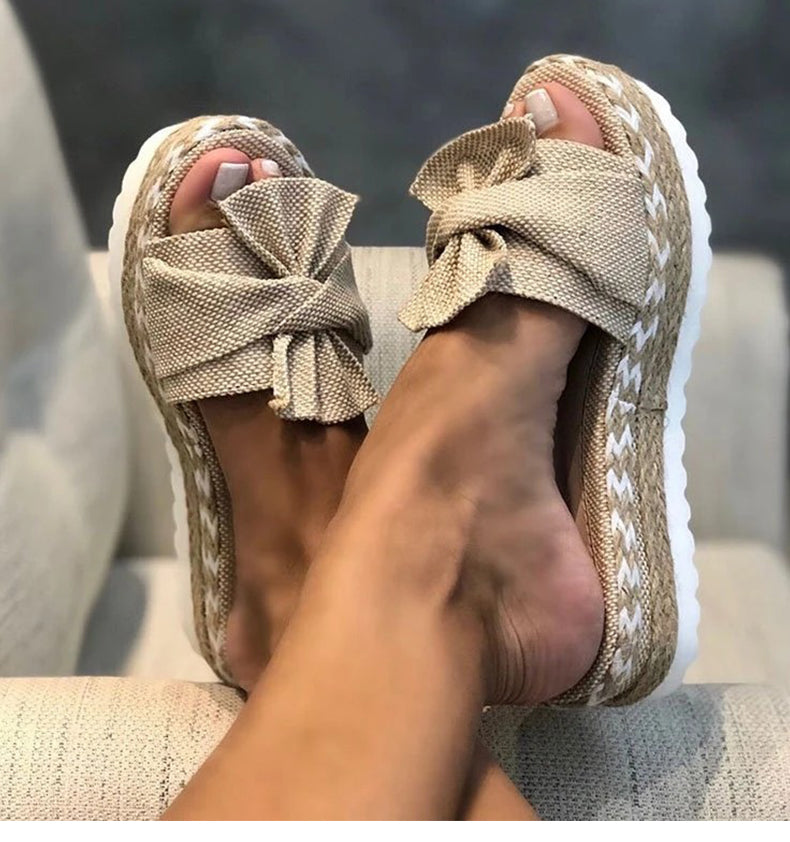 Chloé - Schöne Bow-Knot Plateau Sandalen