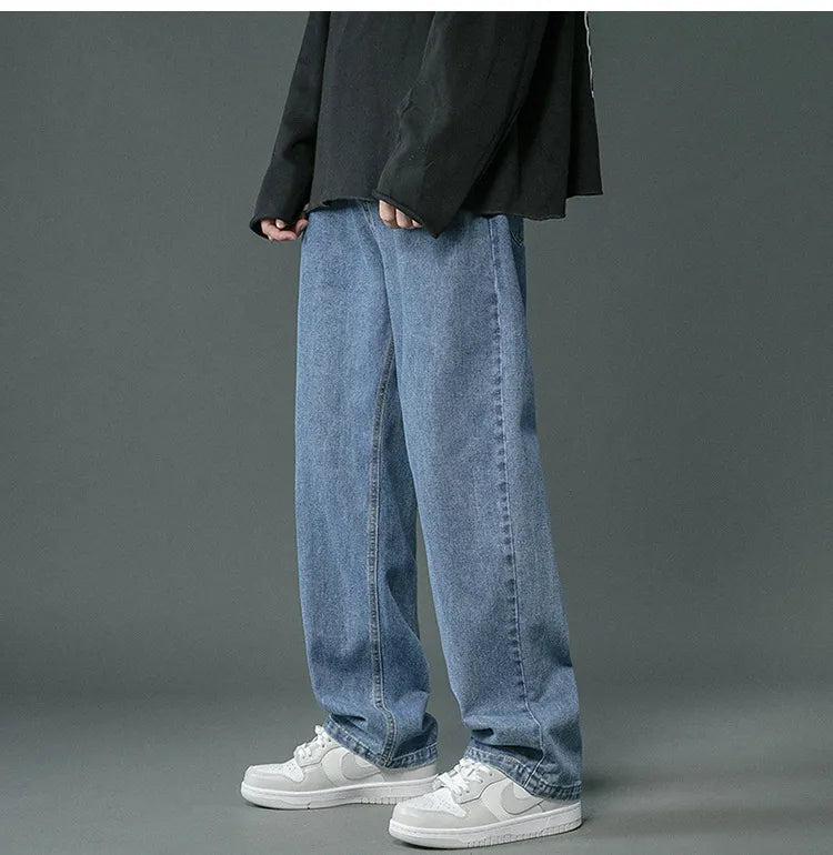 Brett - Retro Denim Baggy Hosen