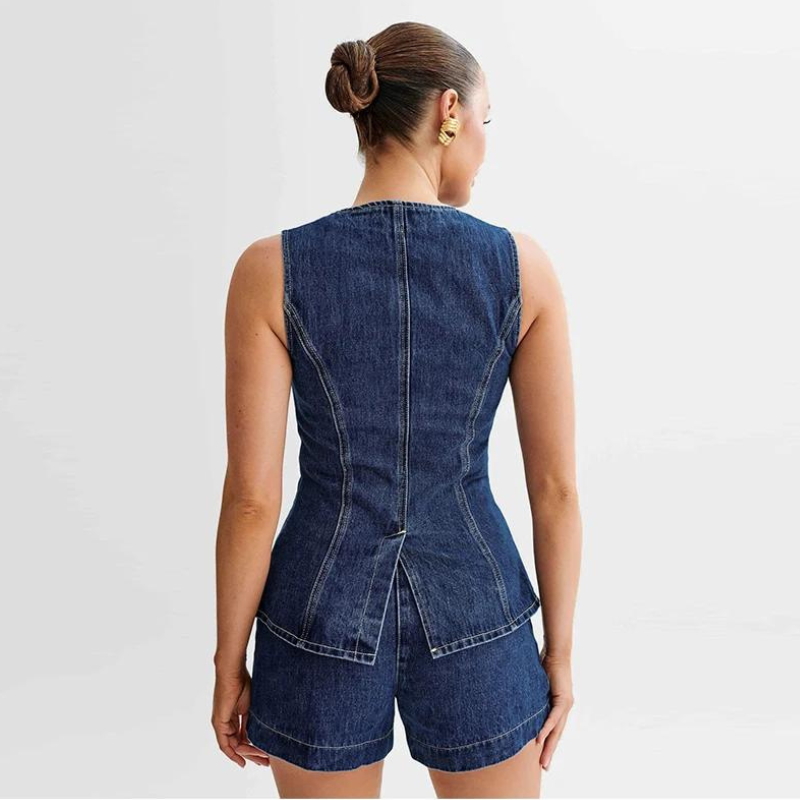 ALYSSA™ | 2-TEILIGES DENIM-SET