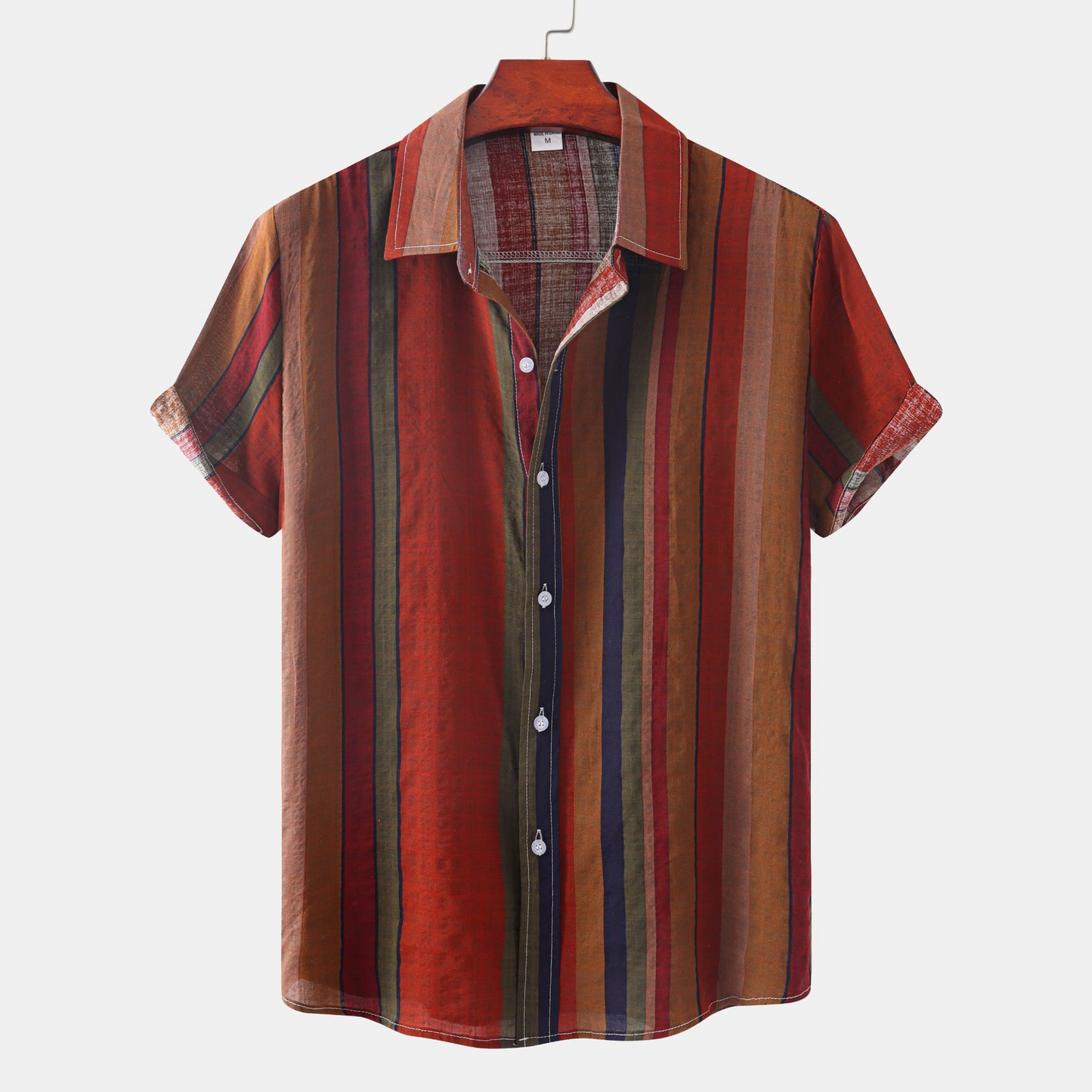 RetroPrint Summer Men's Casual Shirt