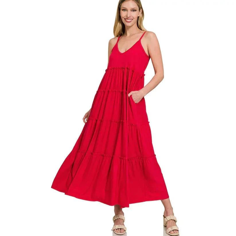 Maxina - Bequemes elegantes Maxikleid