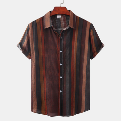 RetroPrint Summer Men's Casual Shirt