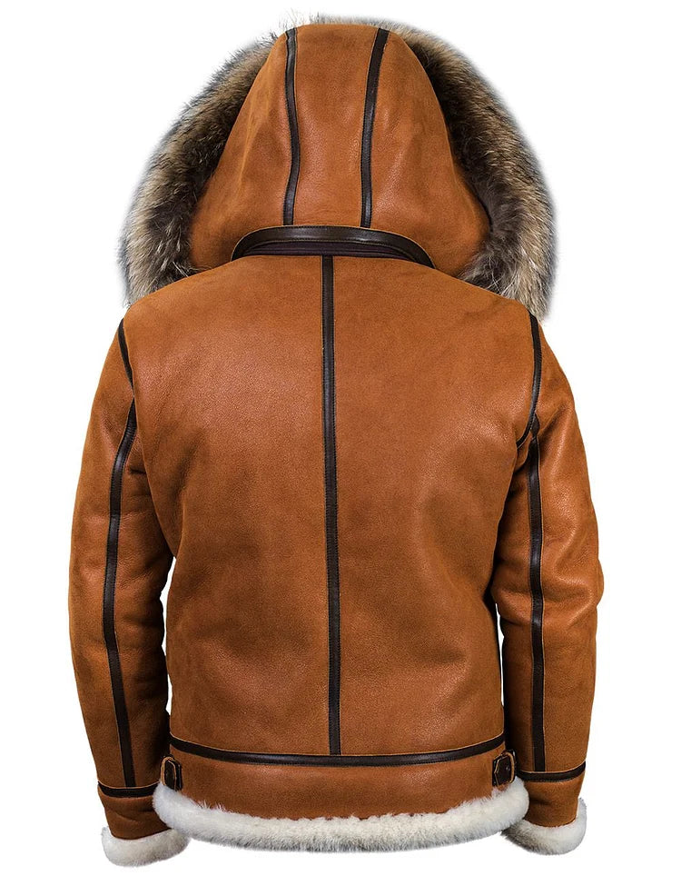 George™ Leder-Wintermantel