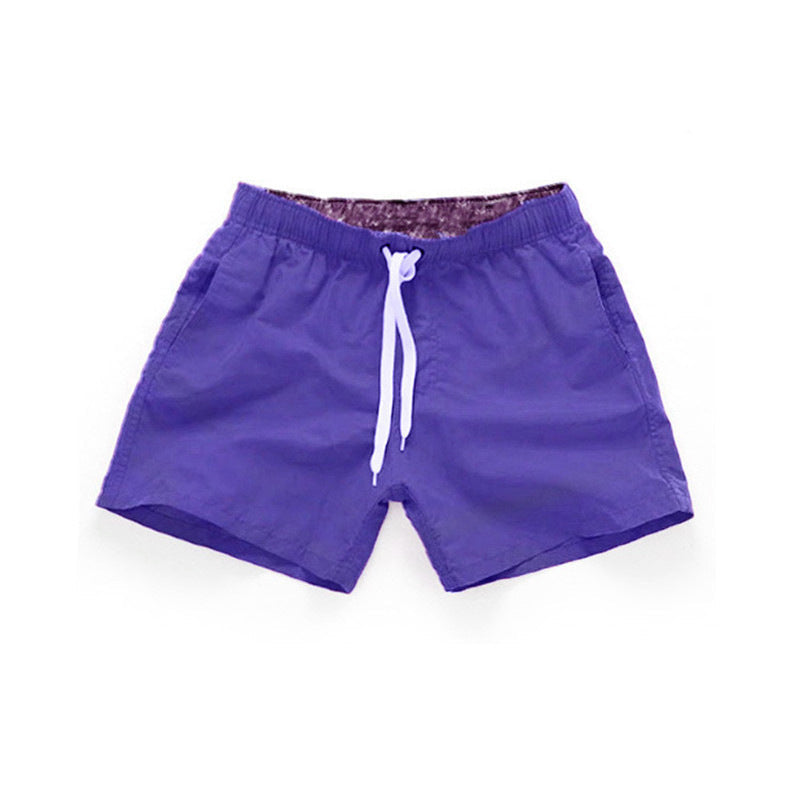 Einfarbige Strandshorts für Herren