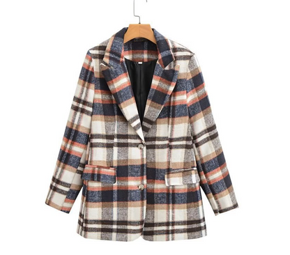 Megan | Eleganter Tartan-Mantel für Damen