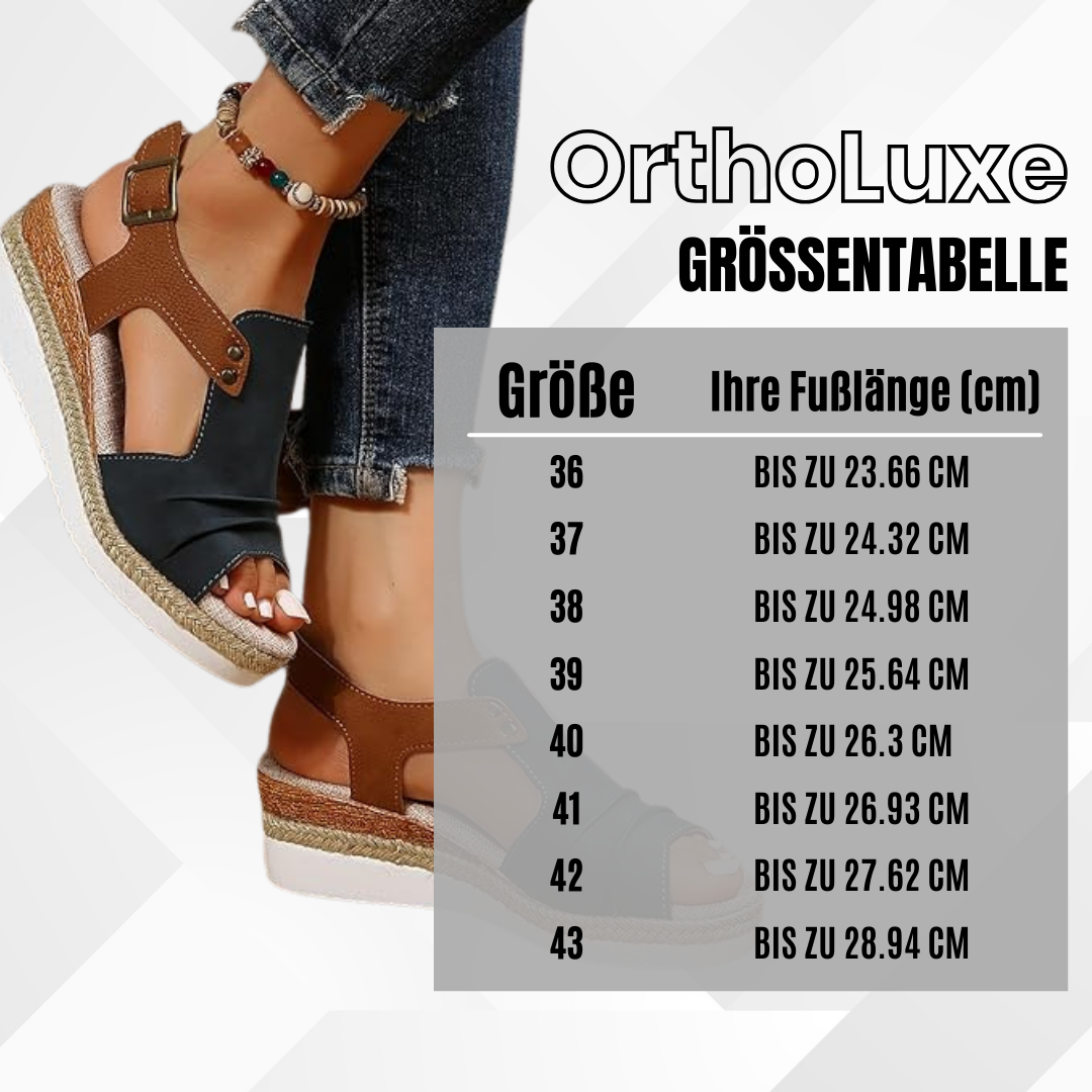 OrthoLuxe™ - ergonomische schmerzlindernde Sandalen für den Sommer