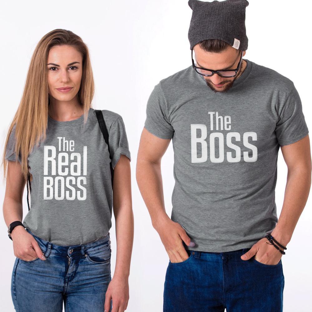 "The Boss", "The real Boss" lustiges T- Shirt