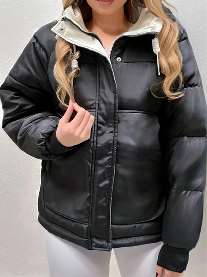 Ainsley Winterjacke | Damenmantel mit Kapuze und Wattierung für den Winter