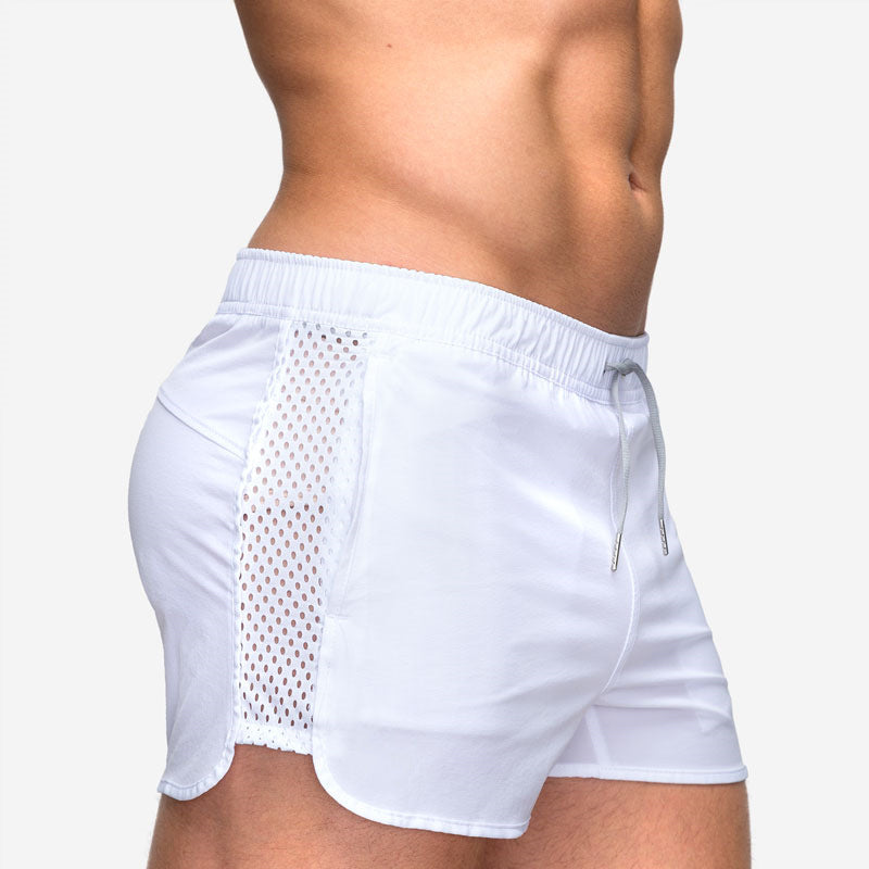 Atmungsaktive Sommer-Strandshorts Aus Mesh Für Herren