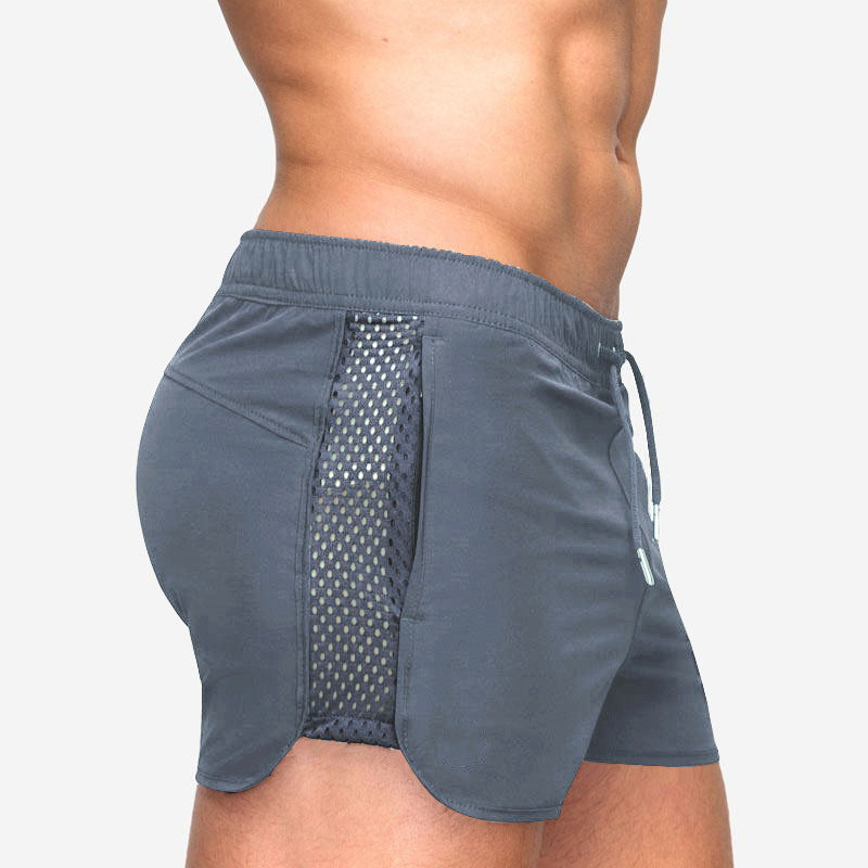 Atmungsaktive Sommer-Strandshorts Aus Mesh Für Herren