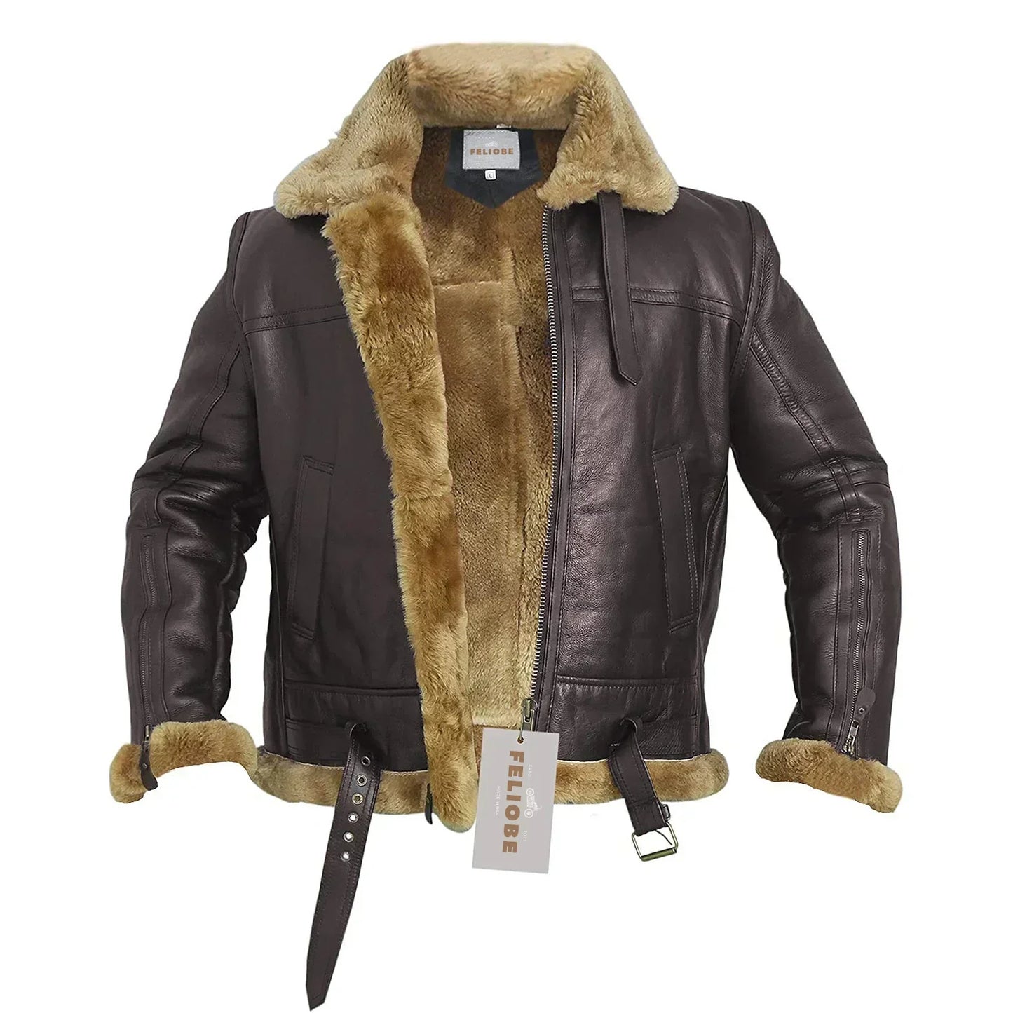 Falcon - Ginger Bomberjacke aus echtem Shearling