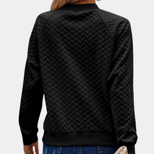 Texturiertes Damen-Sweatshirt