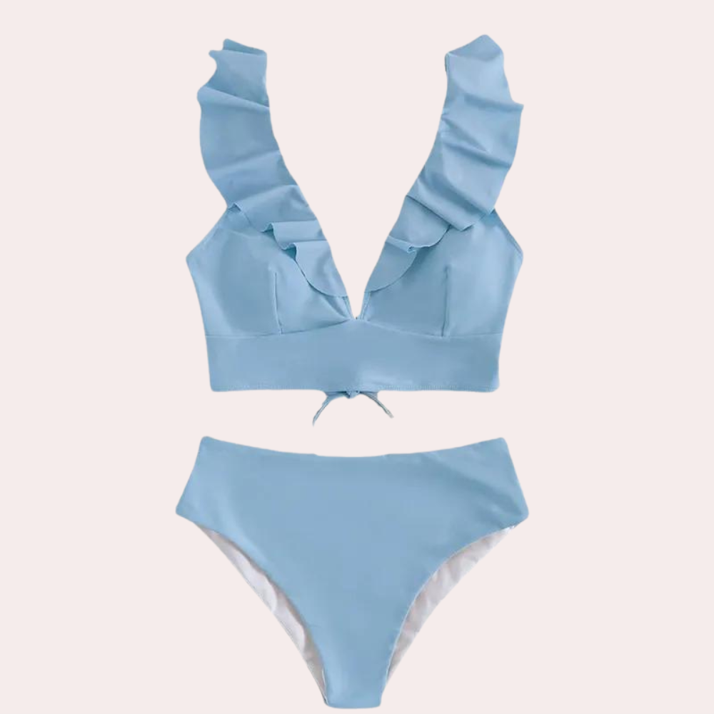 Bikini-Set für Damen mit Rüschen