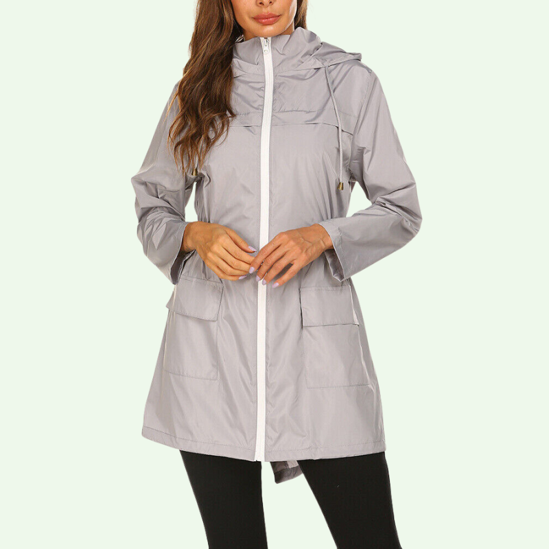 Cora Windbreaker Jacke | Damen Outdoorjacke mit Kapuze für den Herbst