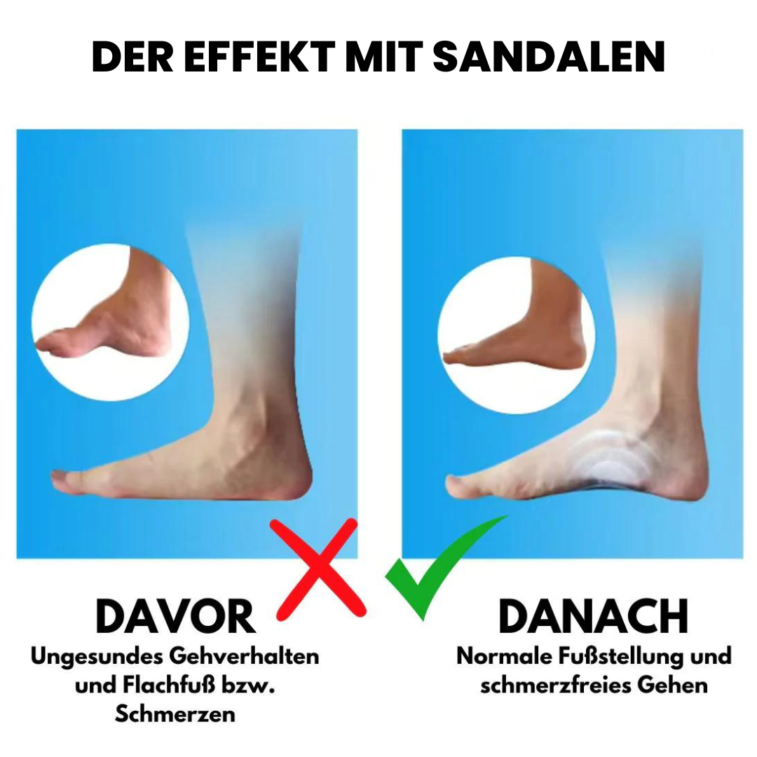 OrthoOne™ - orthopädische Schmerzlinderungs-Sandalen für maximalen Tragekomfort