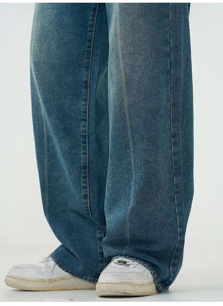 Aric - straight denim wide jeans