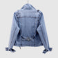 Gabrielle -Tropische Sommer-Jeansjacke