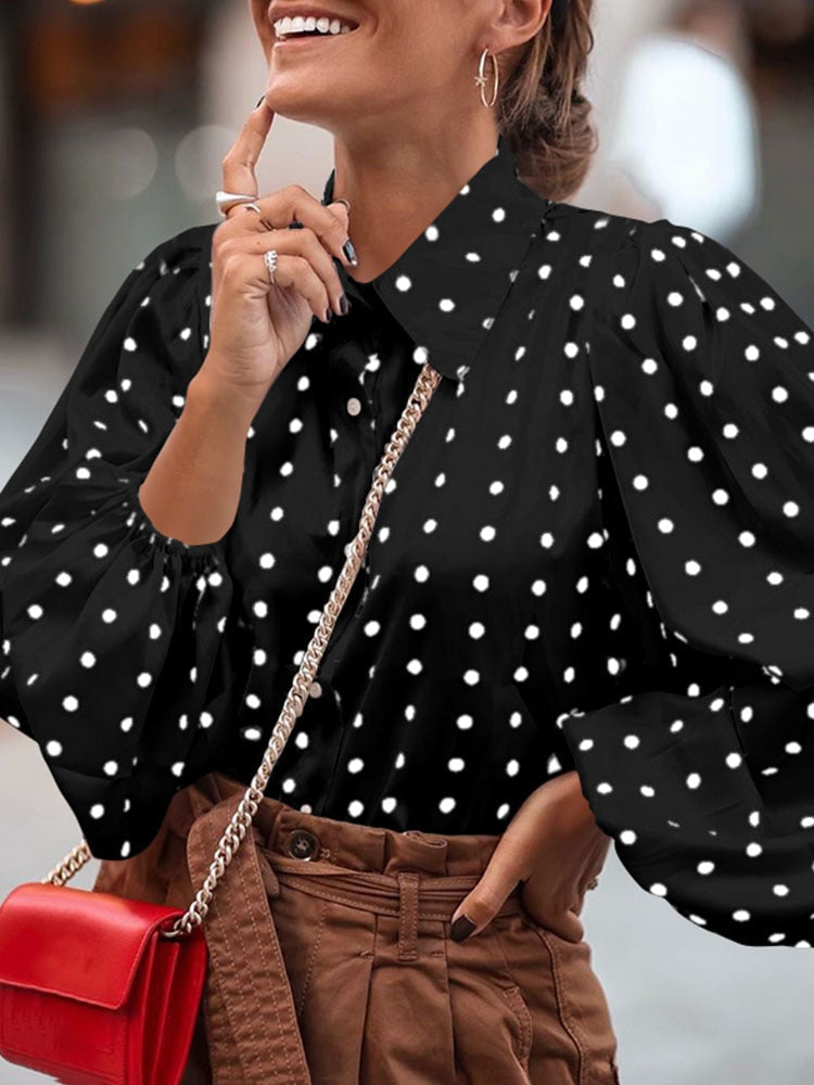 Mavis - Bluse mit Polkadot