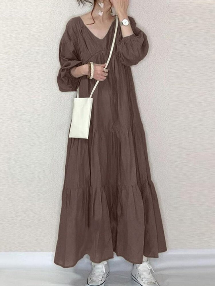 Belen - getäfeltes Maxikleid