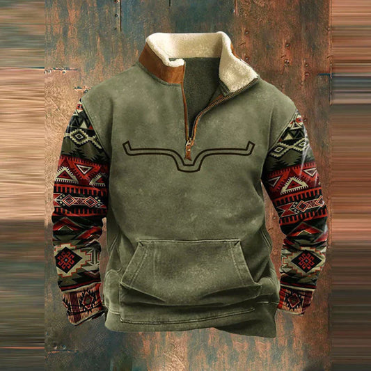 Colton™ Stilvoller Komfort-Pullover mit Reißverschluss