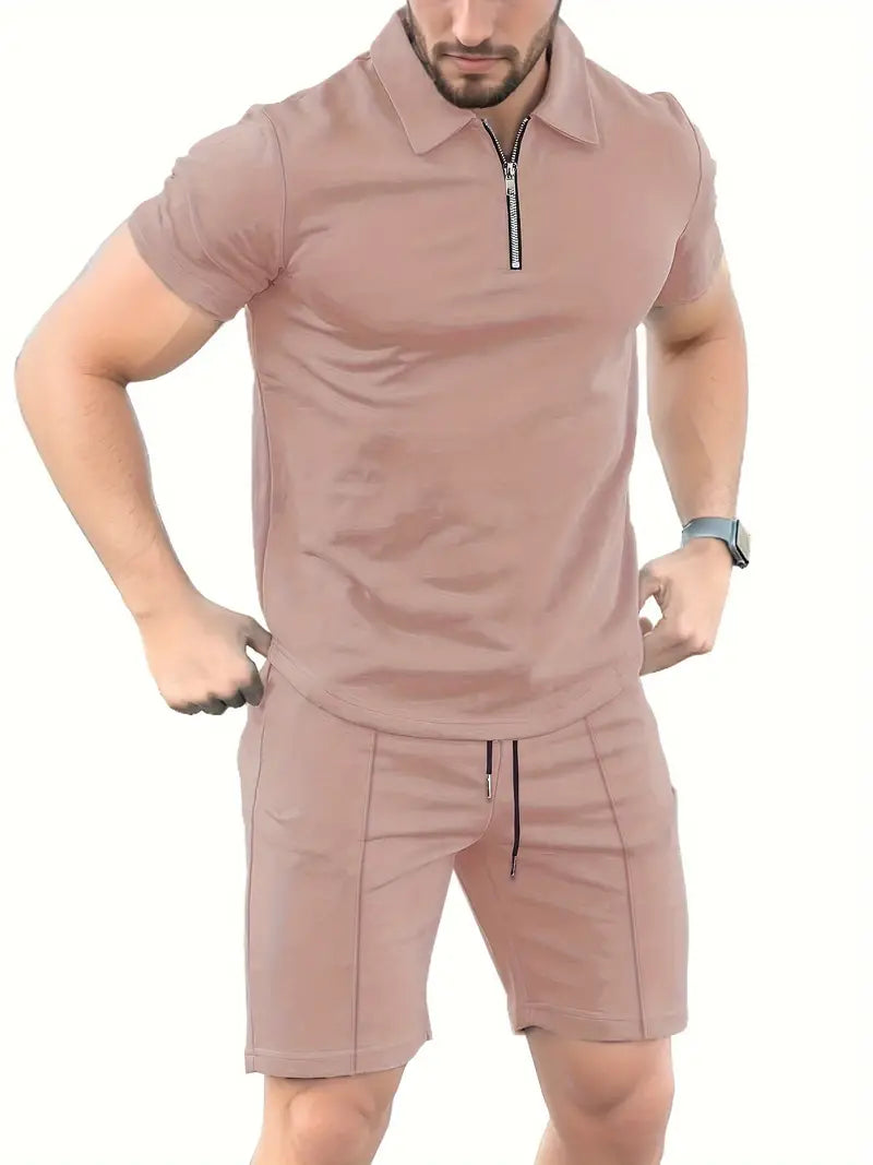 Tyler – 2-teiliges, lässiges, trendiges poloshirt set