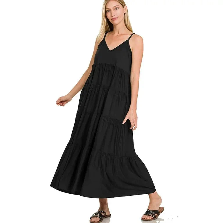 Maxina - Bequemes elegantes Maxikleid