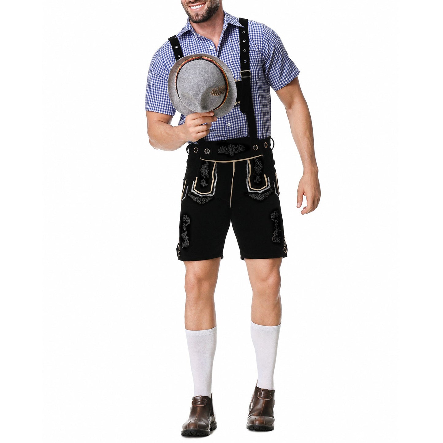 Bastian | Oktoberfest Herrenhose mit deutscher Trachtenstickerei