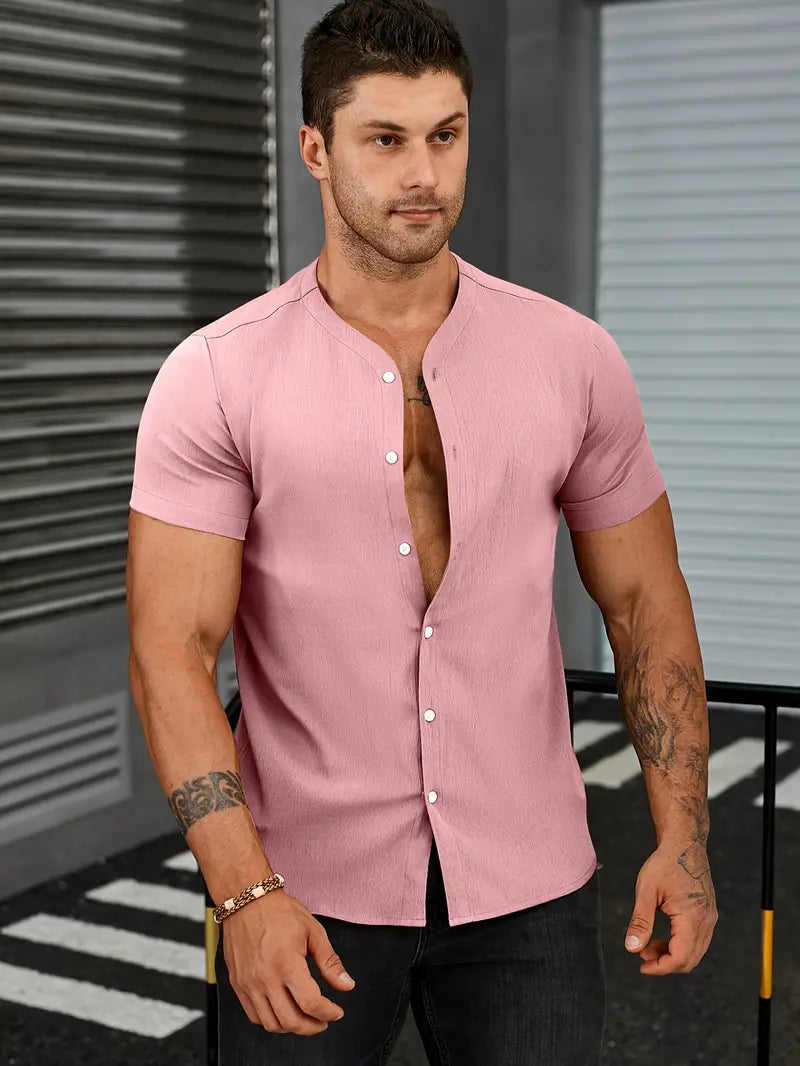 Nicholas – lässiger button-Up für herren