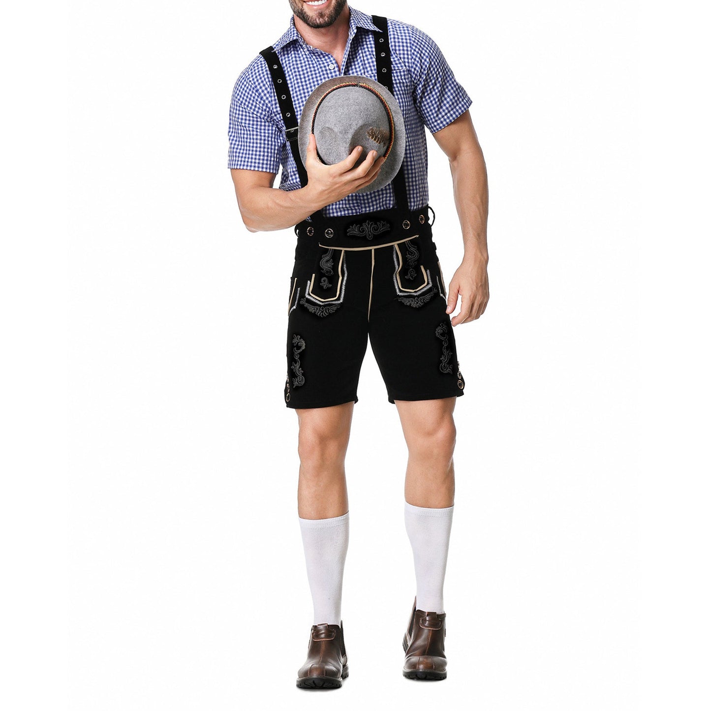 Bastian | Oktoberfest Herrenhose mit deutscher Trachtenstickerei